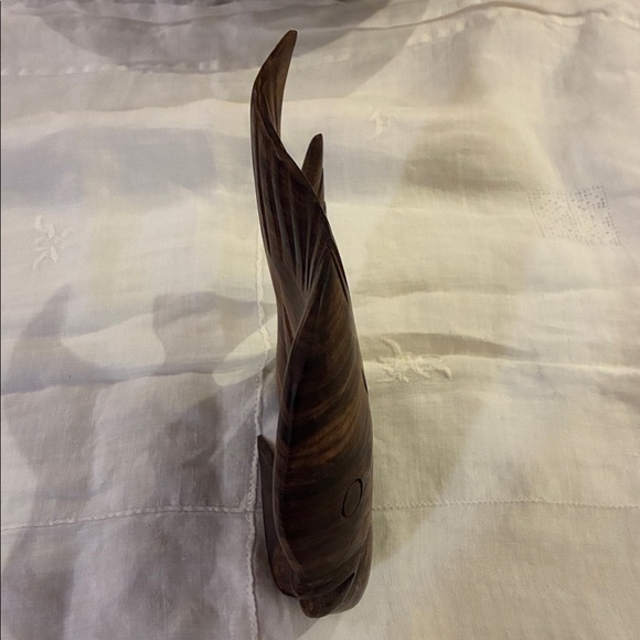 Wooden Angel Fish Decor BIG Statement for Book Shelf or Stand Alone Accent Decor - Picture 4 of 13